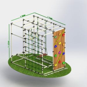 Xà đu đa năng mầm non kèm cầu khỉ