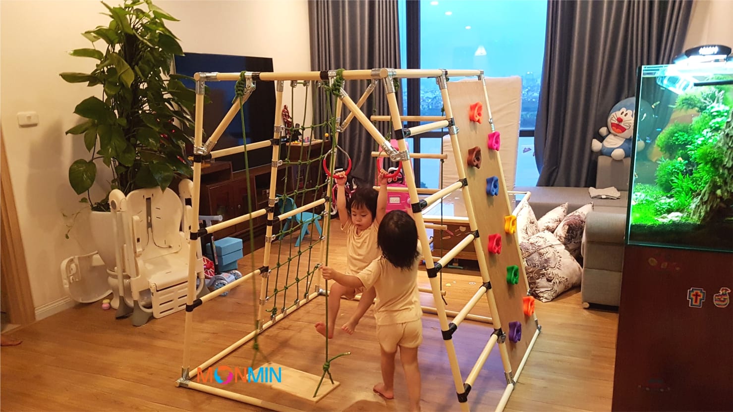 xà đu đa năng Satech khung vận động cho bé