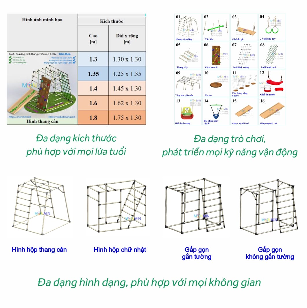 xà đu đa năng Satech - Khung vận động cho bé!