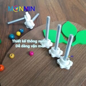 Núm khóa vặn bulong đầu nhựa - Khung giá chữ A M6 x 45 mm