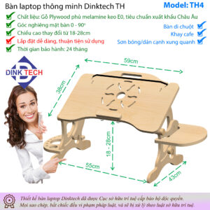 Bàn nằm làm việc thay đổi chiều cao TH4