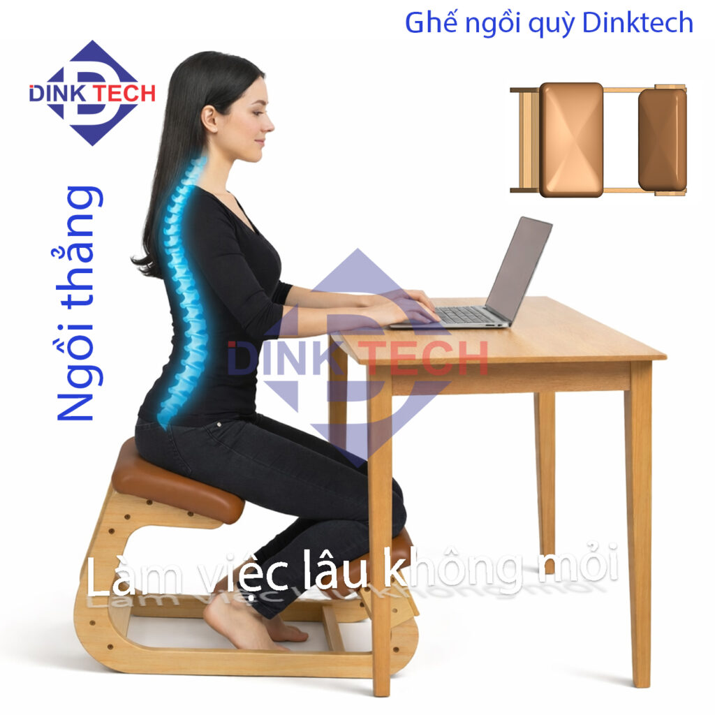 Ghế ngồi quỳ công thái học Dinktech