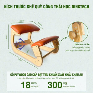 Ghế ngồi quỳ công thái học Dinktech